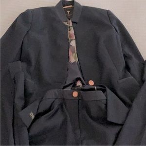 Ted Baker navy suit set size 2